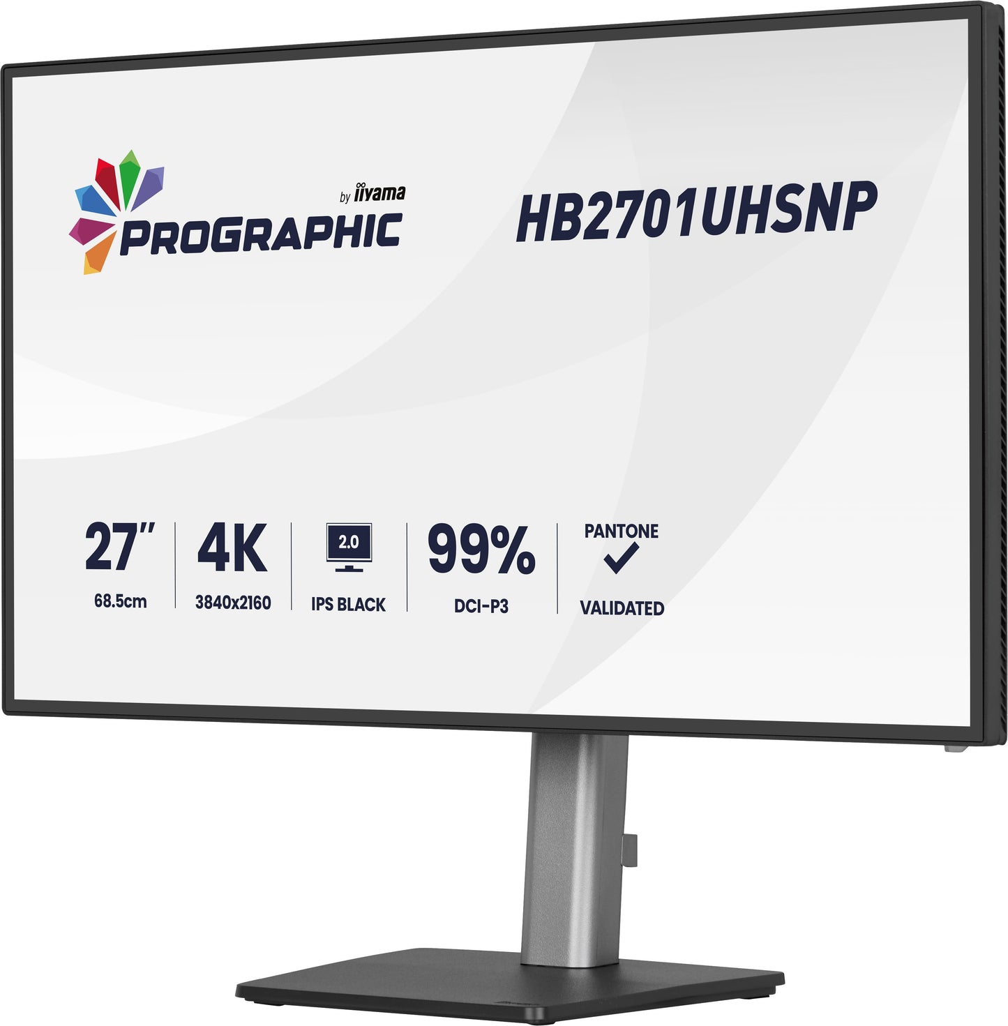 IIYAMA 27" IPS BLACK 2.0 panel, 3840x2160 UHD