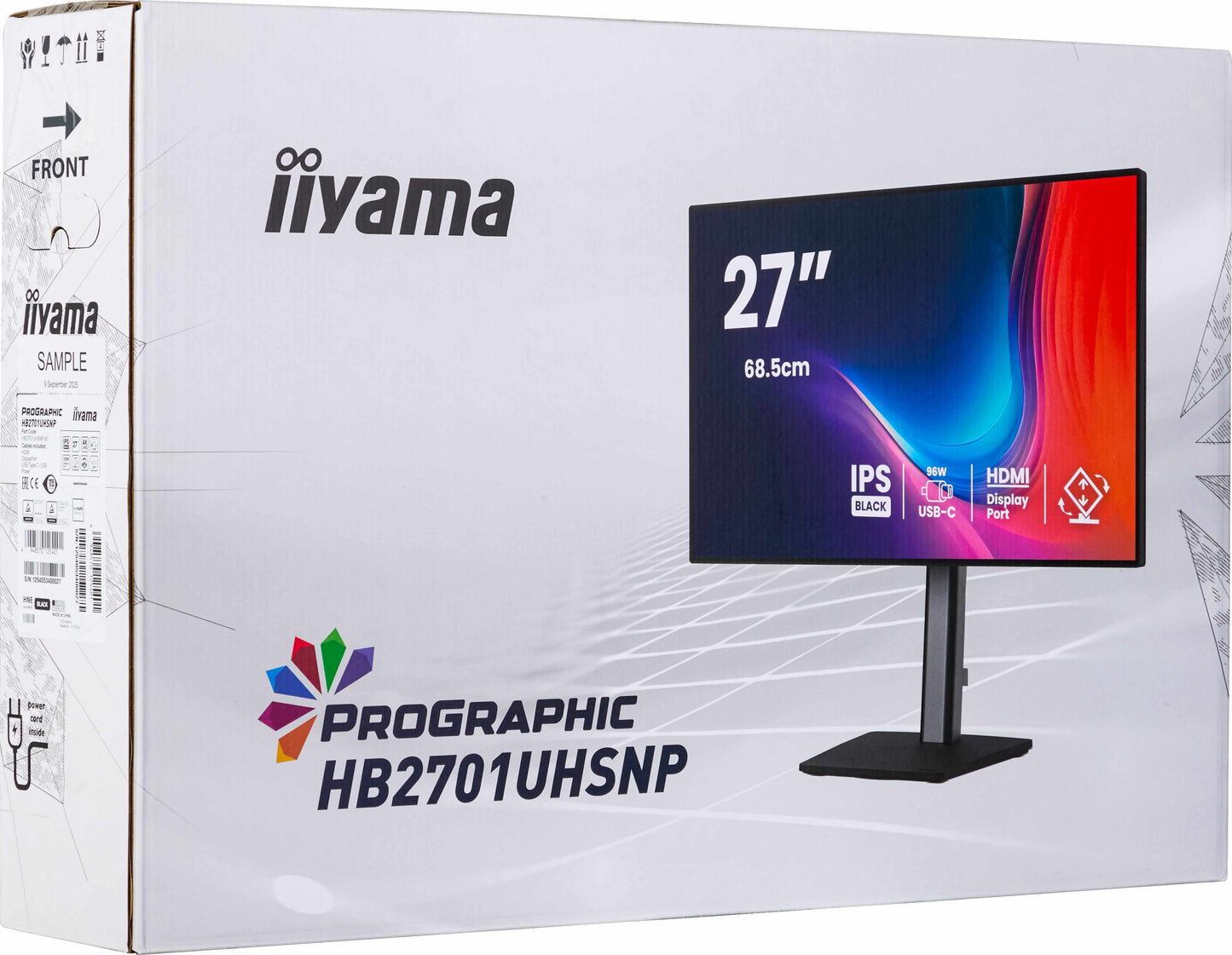 IIYAMA 27" IPS BLACK 2.0 panel, 3840x2160 UHD