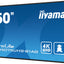 IIYAMA LFD LH5075UHS-B1AG 50" 4K UHD VA 3840 x 2160 @60Hz 500 cd/m² 5000:1 9.5ms Android 11 OS, iiSignage², FailOver, EShare landscape, portrait