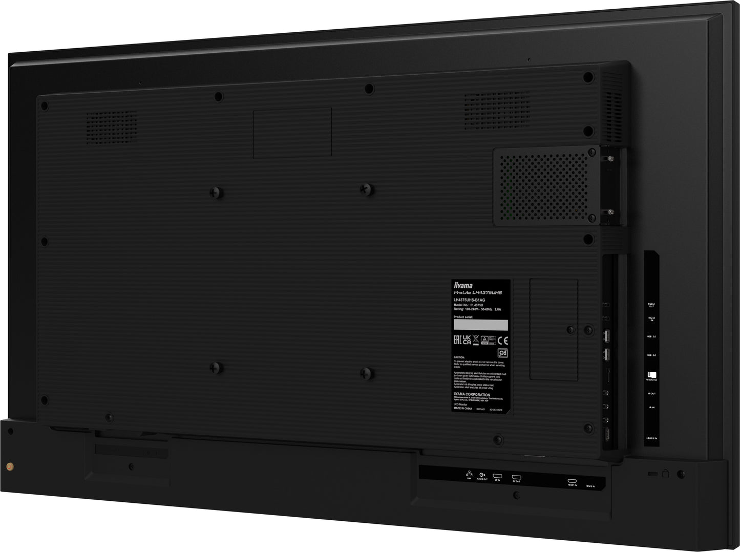 IIYAMA LFD LH5075UHS-B1AG 50" 4K UHD VA 3840 x 2160 @60Hz 500 cd/m² 5000:1 9.5ms Android 11 OS, iiSignage², FailOver, EShare landscape, portrait