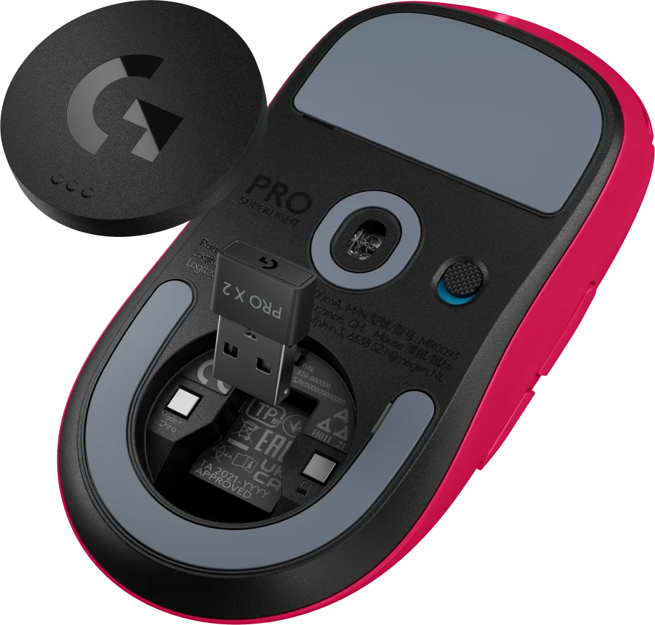 LOGITECH G PRO X SUPERLIGHT 2 LIGHTSPEED Gaming Mouse - MAGENTA - EER