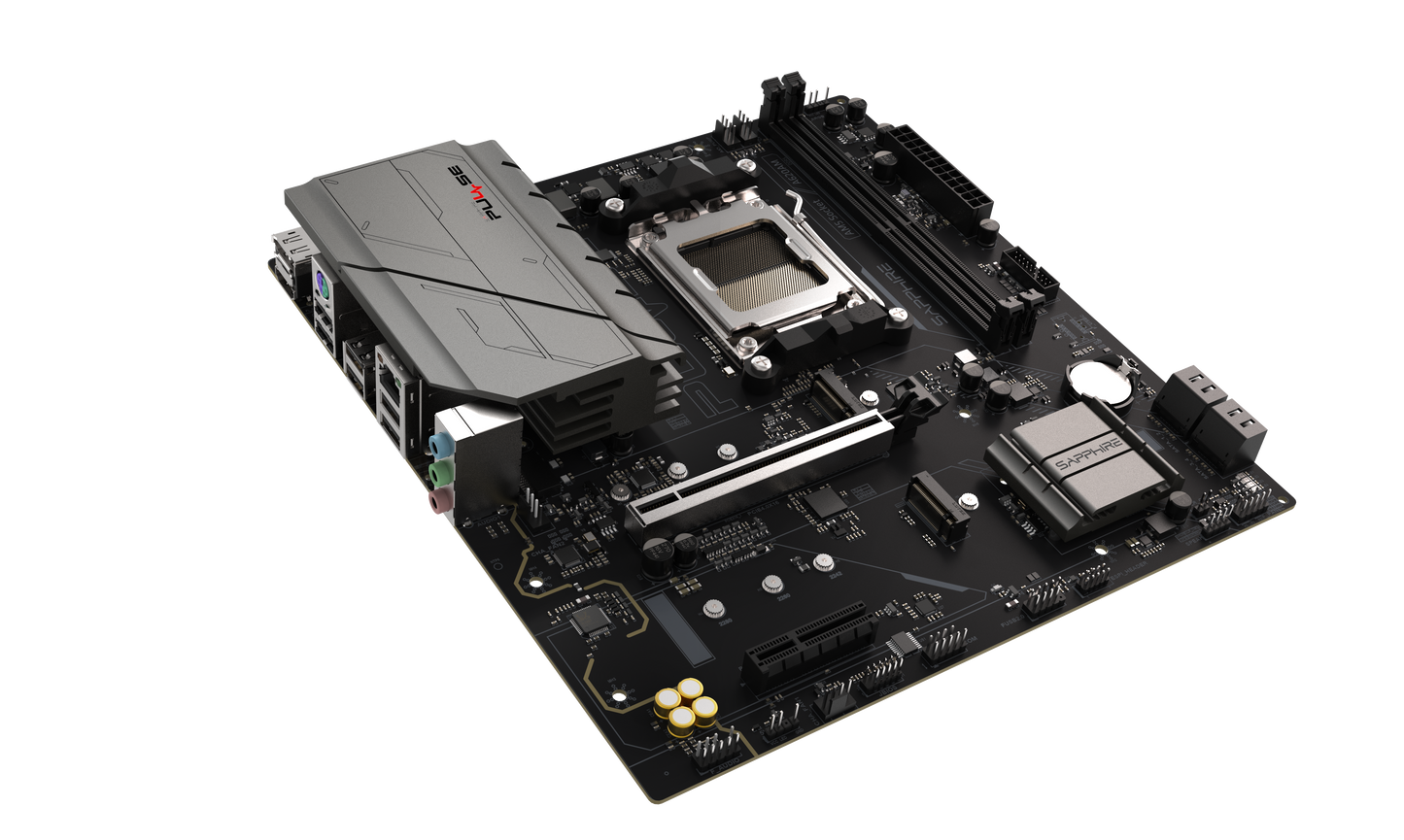 SAPPHIRE AMD PULSE A620AM Ryzen R3/R5, 2x DDR5, PCIE 4, 1x M.2 Gen4, 1x M.2 Gen3, LAN 1 Gbps, USB, MATX