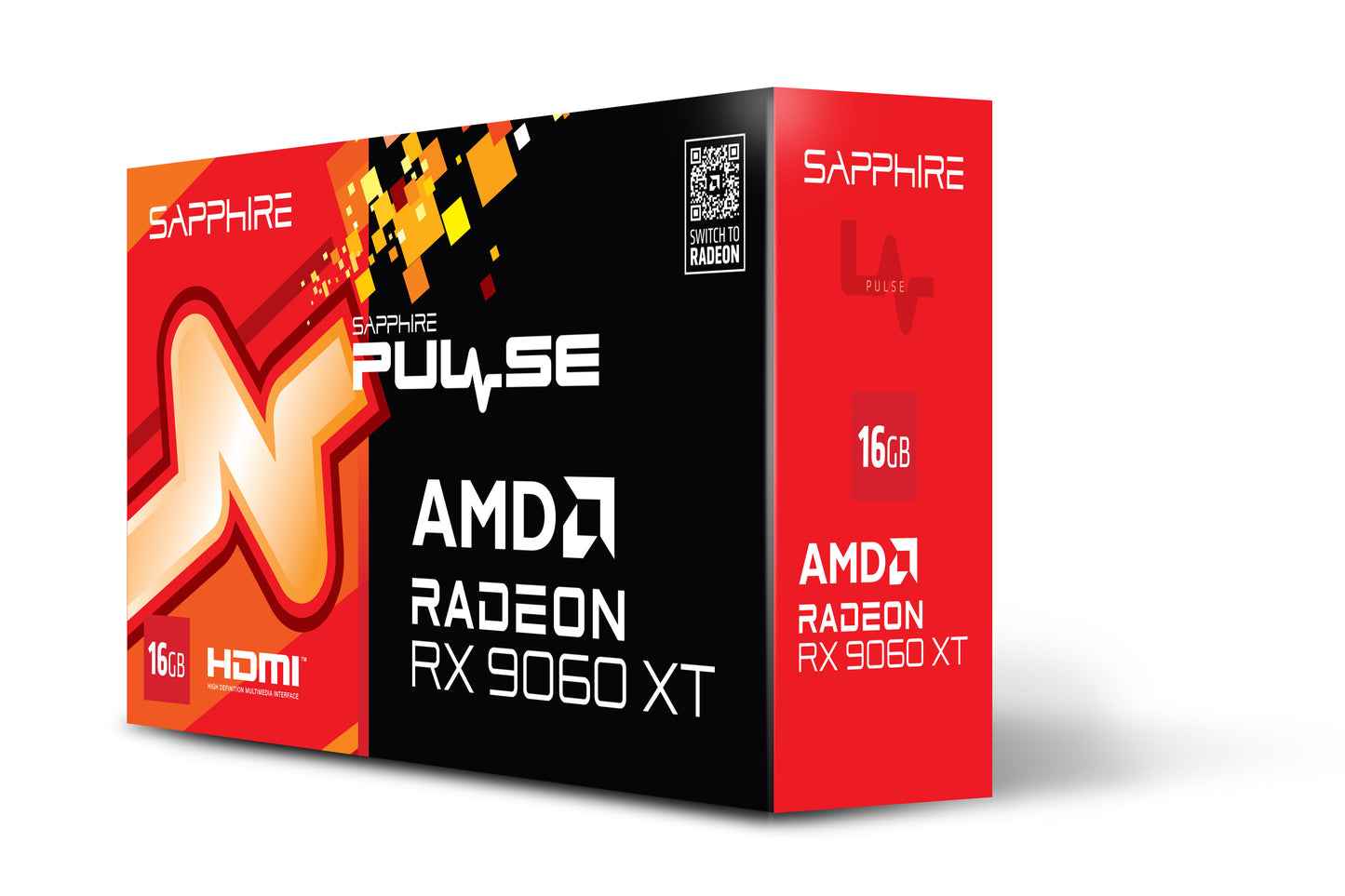 SAPPHIRE PULSE AMD RADEON RX 9060 XT GAMING OC 16GB DUAL HDMI / DP