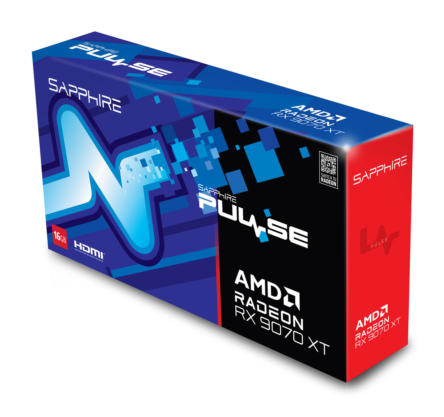 SAPPHIRE PULSE AMD RADEON RX 9070 XT GAMING 16GB DUAL HDMI / DUAL DP