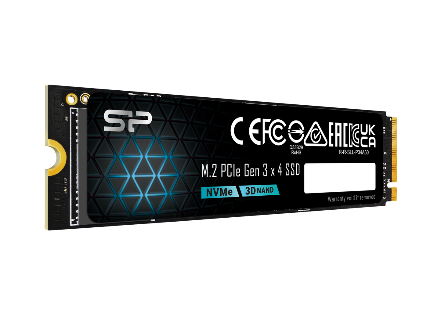 Silicon Power SSD P34A60 512GB M.2, 2280, PCIe 4.0 x4, Read/Write: 2200 / 1600 MB/s