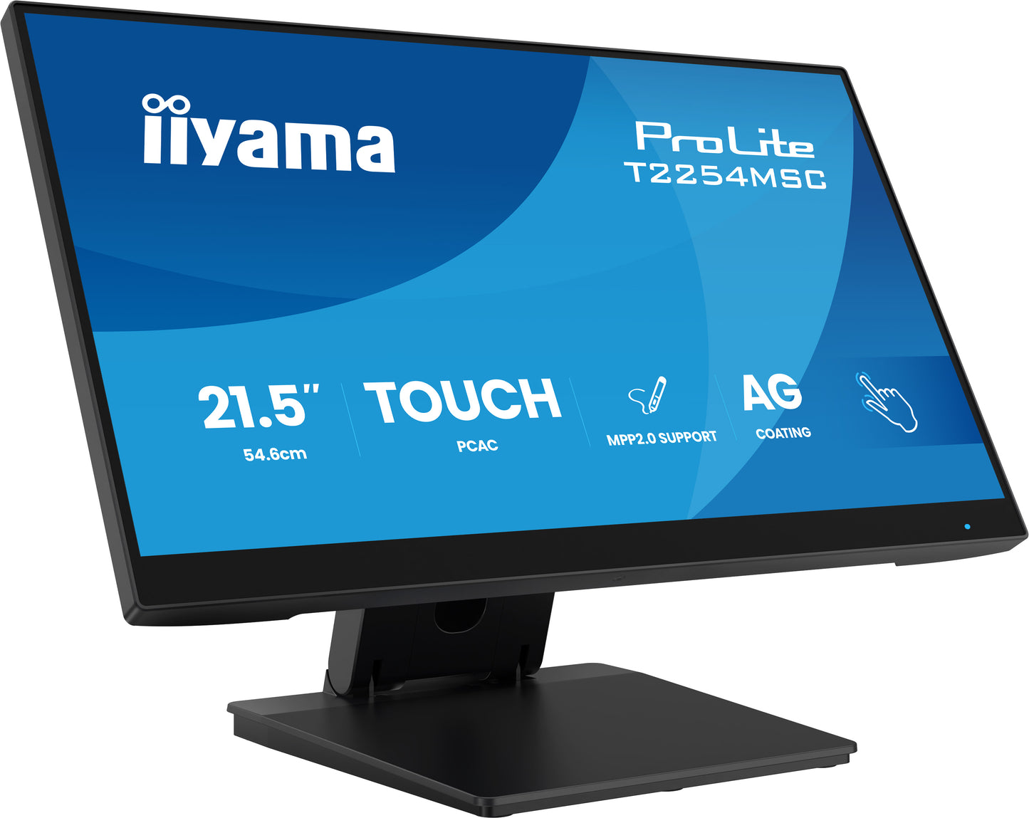 Iiyama ProLite T2254MSC-B2AG - LED monitor 22 inch 21.5 inch viewable touchscreen 1920 x 1080 Full HD 1080p 100 Hz IPS 300 cd m2