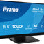 Iiyama ProLite T2254MSC-B2AG - LED monitor 22 inch 21.5 inch viewable touchscreen 1920 x 1080 Full HD 1080p 100 Hz IPS 300 cd m2