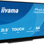 Iiyama ProLite T2254MSC-B2AG - LED monitor 22 inch 21.5 inch viewable touchscreen 1920 x 1080 Full HD 1080p 100 Hz IPS 300 cd m2