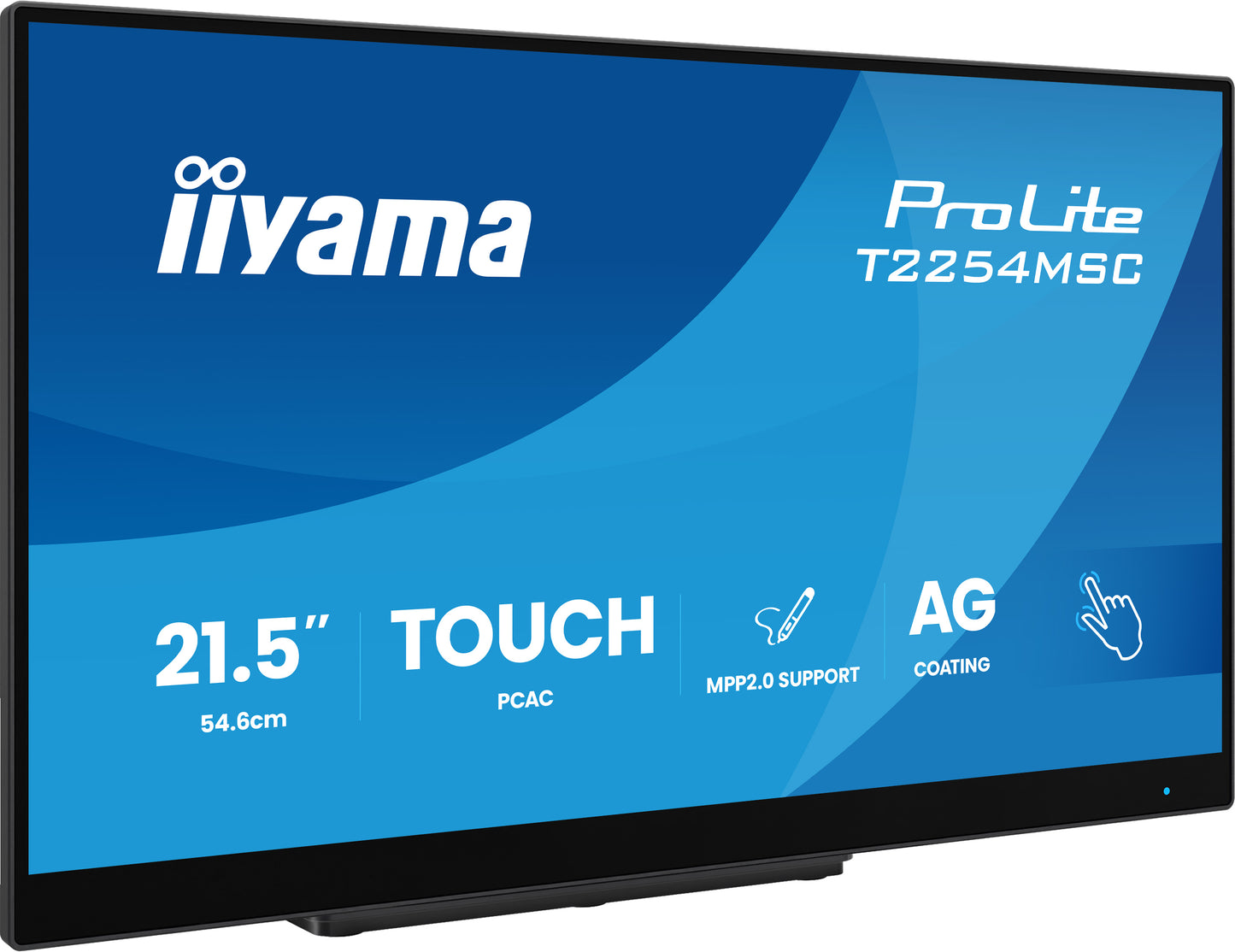 Iiyama ProLite T2254MSC-B2AG - LED monitor 22 inch 21.5 inch viewable touchscreen 1920 x 1080 Full HD 1080p 100 Hz IPS 300 cd m2