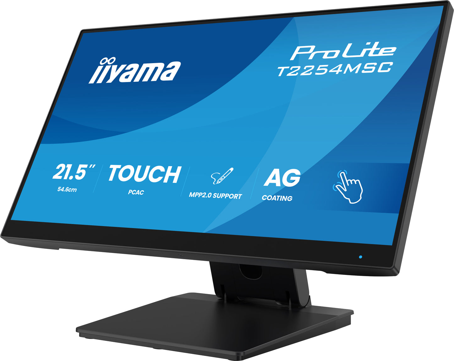 Iiyama ProLite T2254MSC-B2AG - LED monitor 22 inch 21.5 inch viewable touchscreen 1920 x 1080 Full HD 1080p 100 Hz IPS 300 cd m2