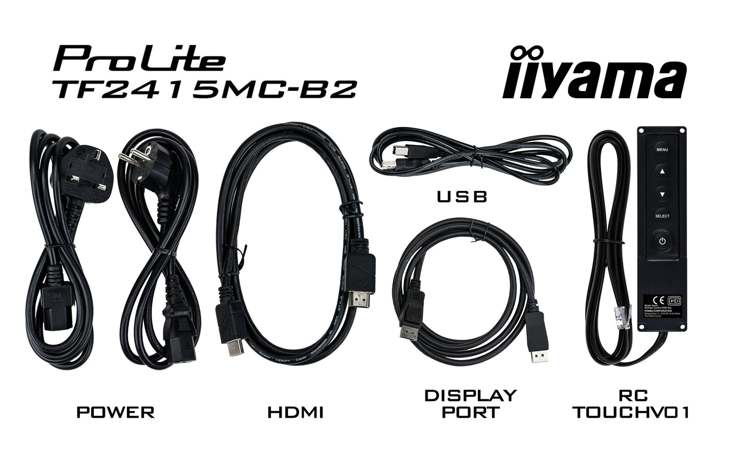 iiyama ProLite TF2415MC-B2  Open Frame PCAP 10 point touch screen equipped with a foam seal finish for seamless integration