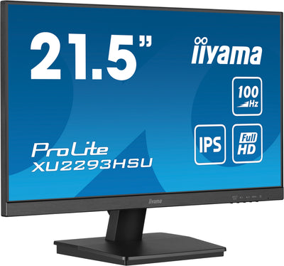IIYAMA Prolite XU2293HSU-B7 Business Monitor - 54.5 cm (21.5"), FULL HD (1920x1080), IPS LED, 100Hz, 300 cd/m²