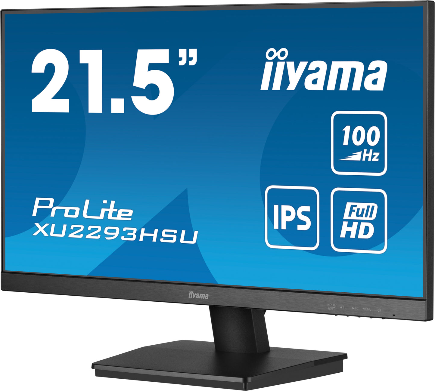 IIYAMA Prolite XU2293HSU-B7 Business Monitor - 54.5 cm (21.5"), FULL HD (1920x1080), IPS LED, 100Hz, 300 cd/m²