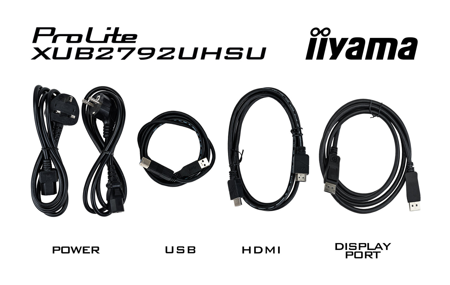 IIYAMA Prolite XUB2792UHSU-B6 Business Monitor - 68.5 cm (27''), 4K UHD (3840x2160), IPS LED, 60Hz, 4ms, 350 cd/m²