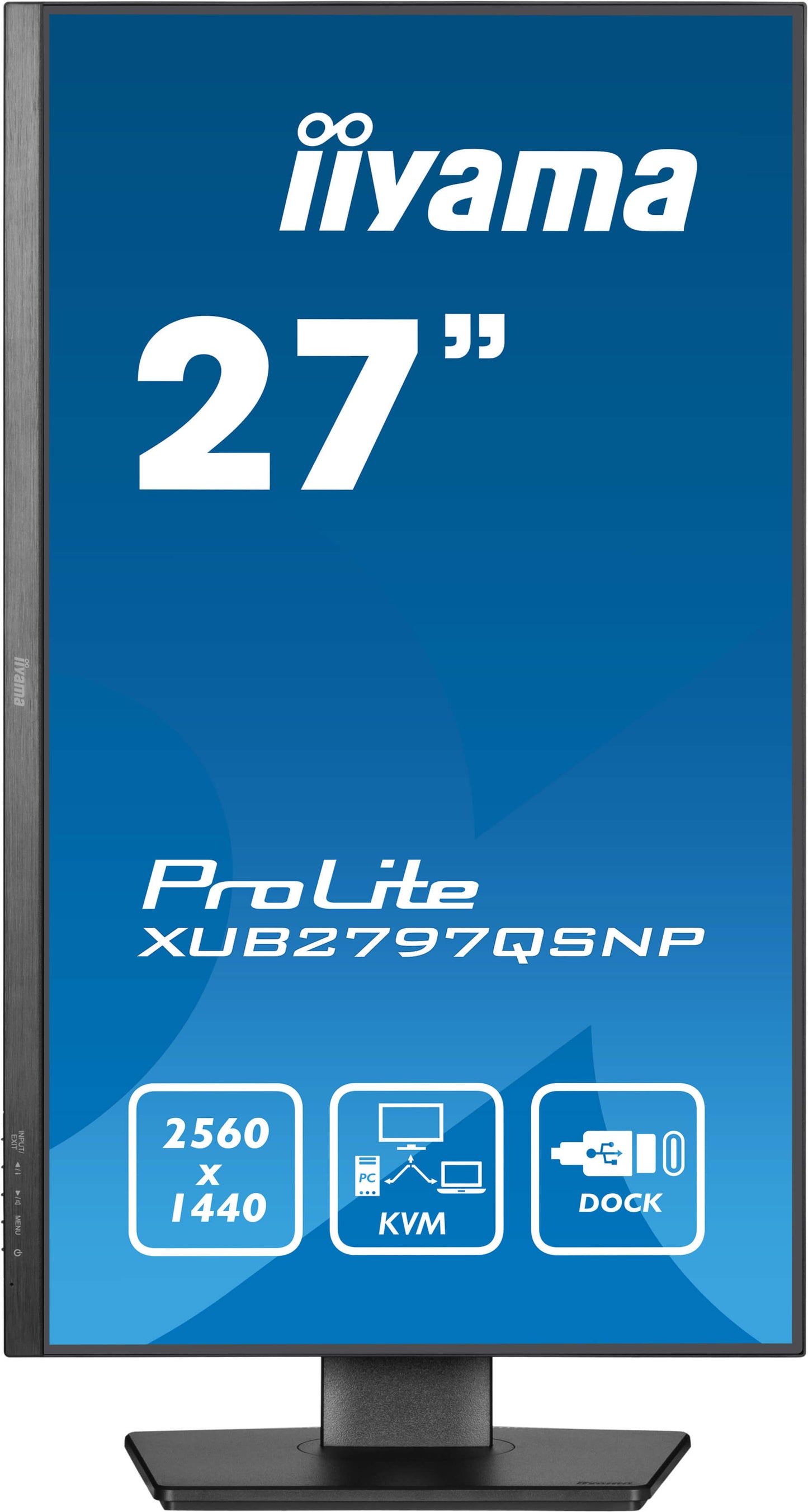 IIYAMA Prolite XUB2797QSNP-B1 Business Monitor - 68.5 cm (27''), WQHD (2560x1440), IPS LED, 100Hz, 300 cd/m²