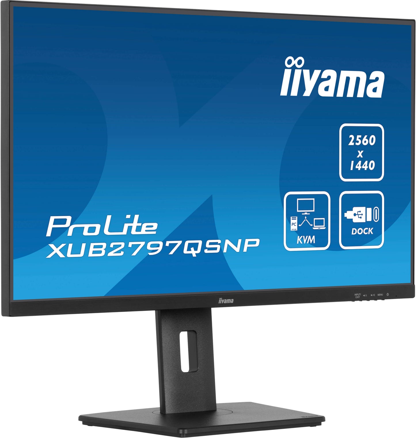 IIYAMA Prolite XUB2797QSNP-B1 Business Monitor - 68.5 cm (27''), WQHD (2560x1440), IPS LED, 100Hz, 300 cd/m²