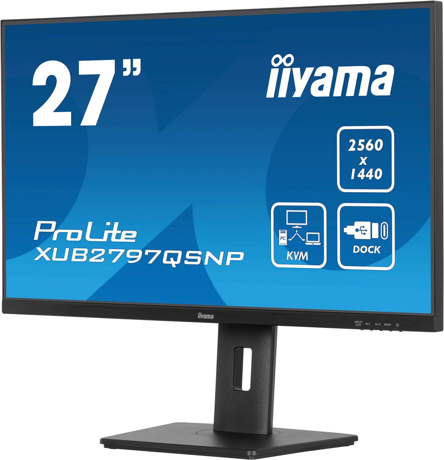IIYAMA Prolite XUB2797QSNP-B1 Business Monitor - 68.5 cm (27''), WQHD (2560x1440), IPS LED, 100Hz, 300 cd/m²
