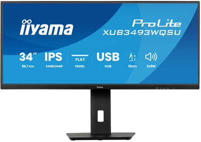 XUB3493WQSU-B6 34'' IPS Ultra wide flat screen with PIP, PBP and height adjustable stand