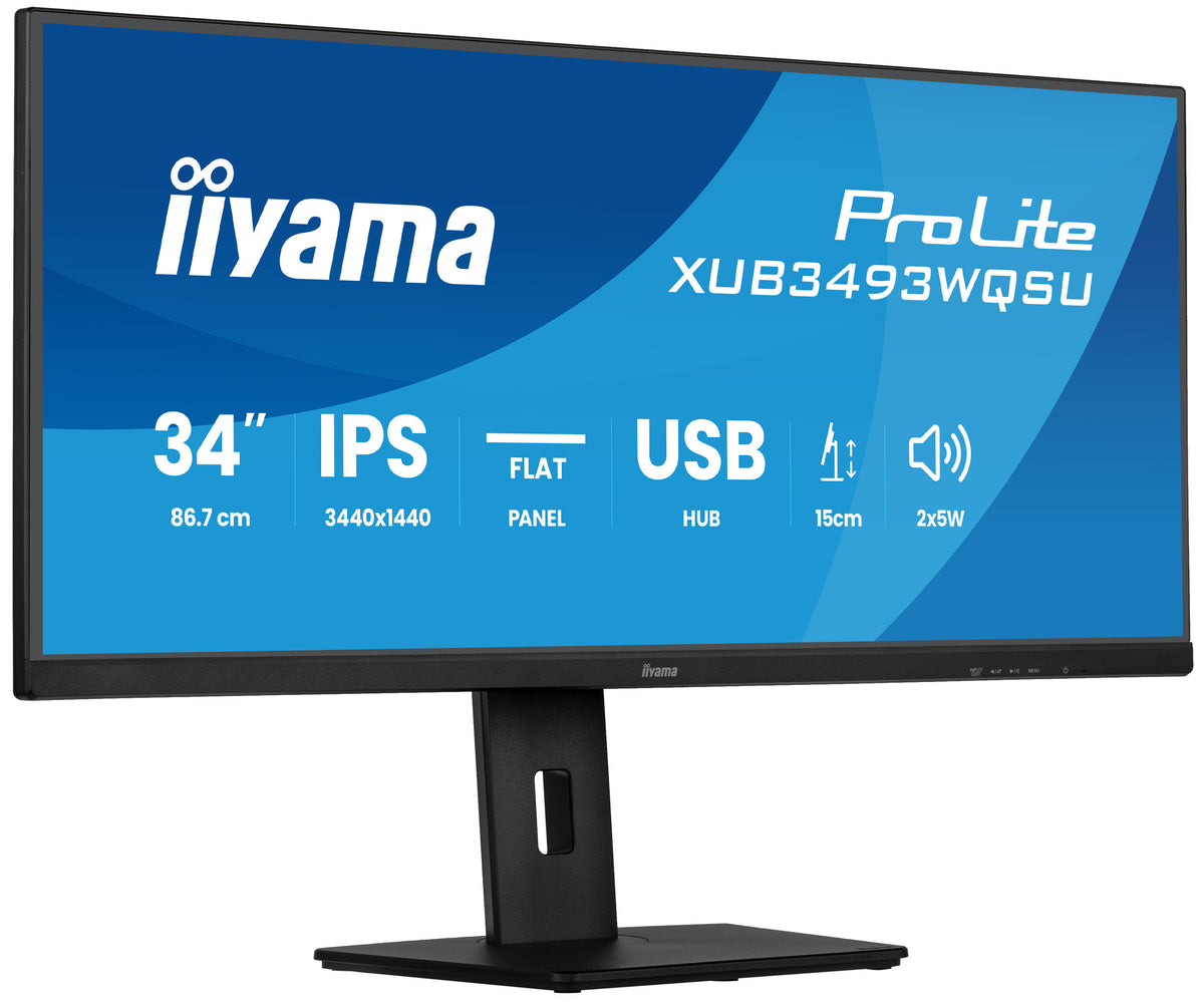XUB3493WQSU-B6 34'' IPS Ultra wide flat screen with PIP, PBP and height adjustable stand