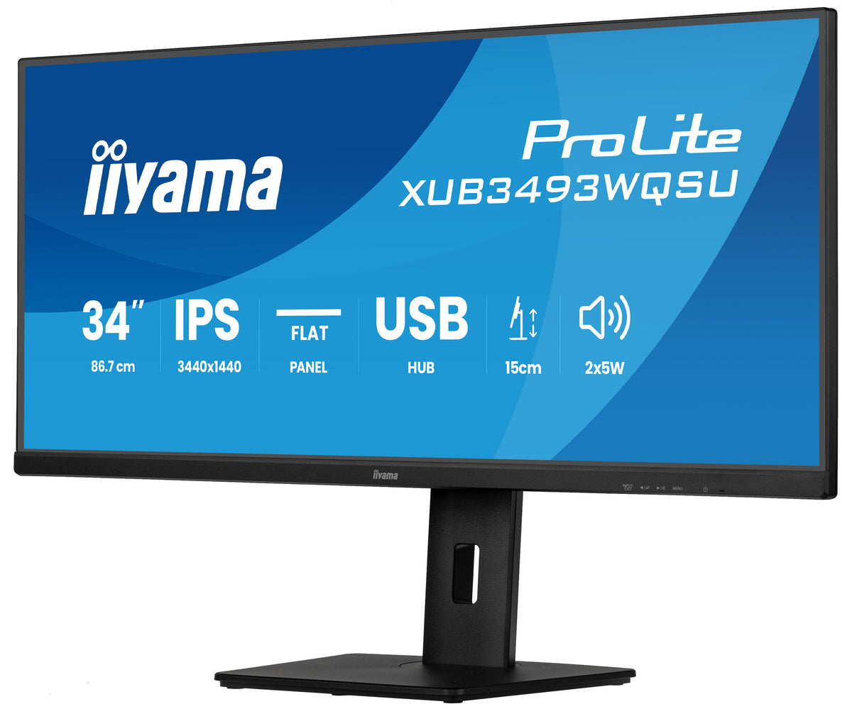 XUB3493WQSU-B6 34'' IPS Ultra wide flat screen with PIP, PBP and height adjustable stand