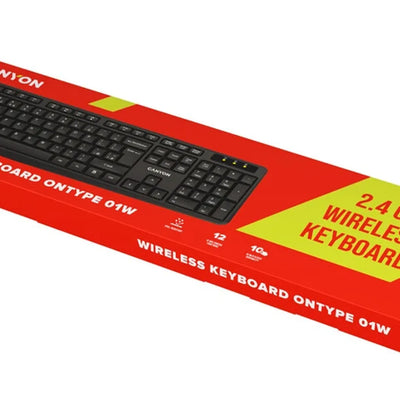 Keyboard KB-W01 EN/AD Wireless Black