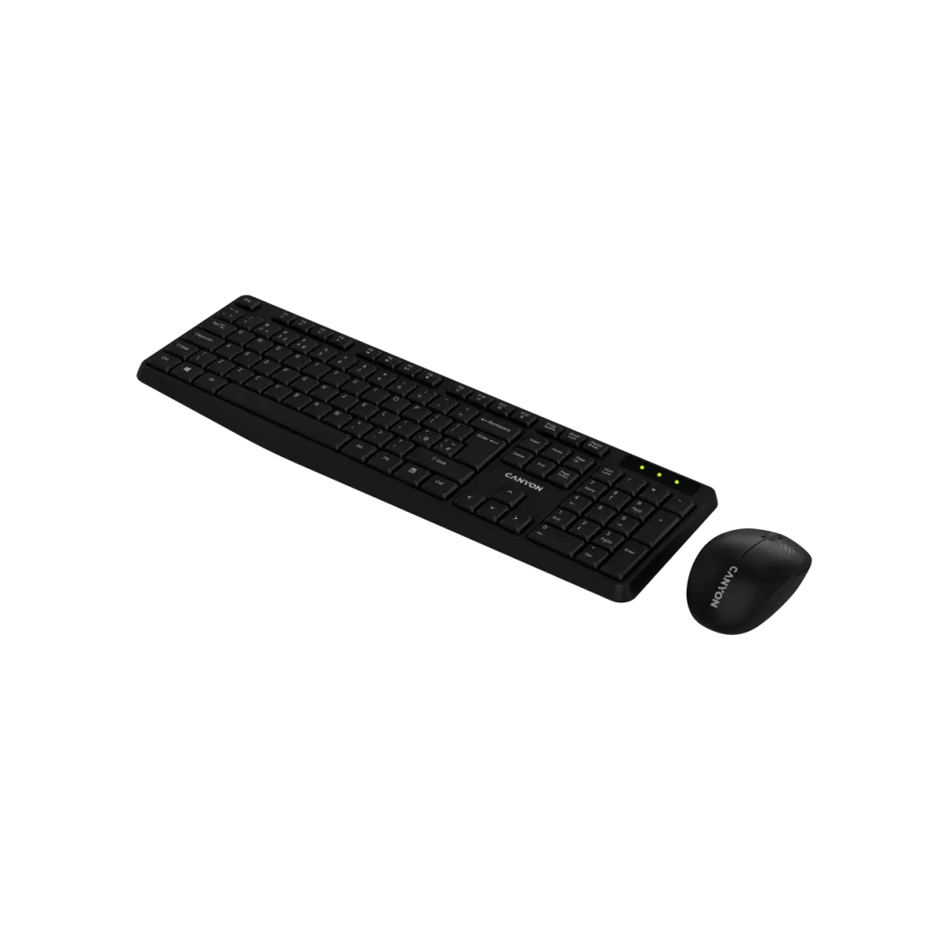 CANYON SET-W01 EN/AD Keyboard+Mouse Wireless Black