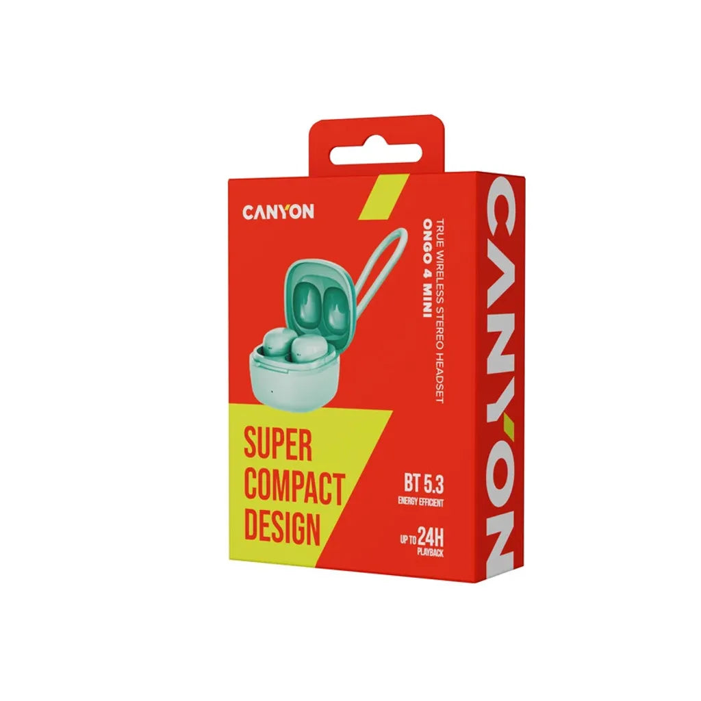 CANYON headset OnGo 4 mini TWS Green