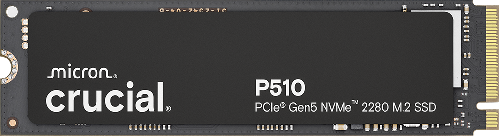 Crucial P510 2TB PCle Gen5 NVMe 2280 M.2 SSD
