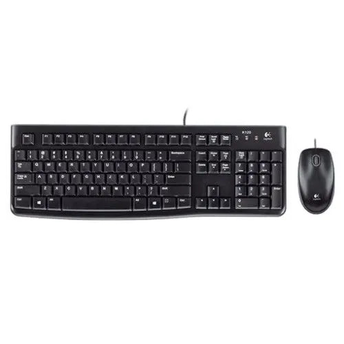 LOGITECH MK120 Corded Combo - BLACK - USB - US INT'L - EER