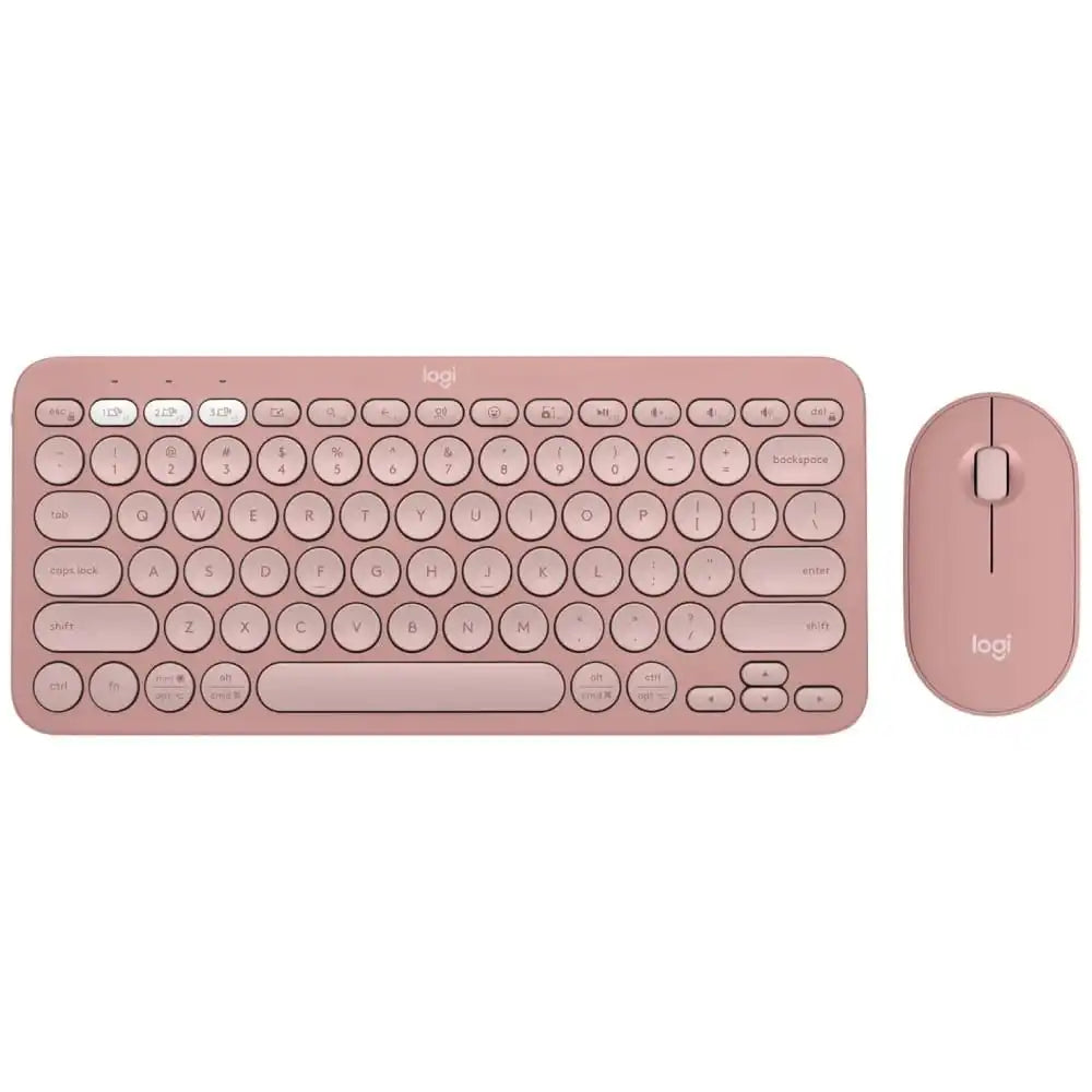 LOGITECH Pebble 2 Bluetooth Keyboard Combo - TONAL ROSE - US INT'L