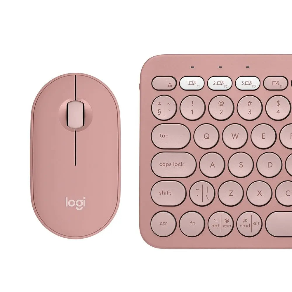 LOGITECH Pebble 2 Bluetooth Keyboard Combo - TONAL ROSE - US INT'L
