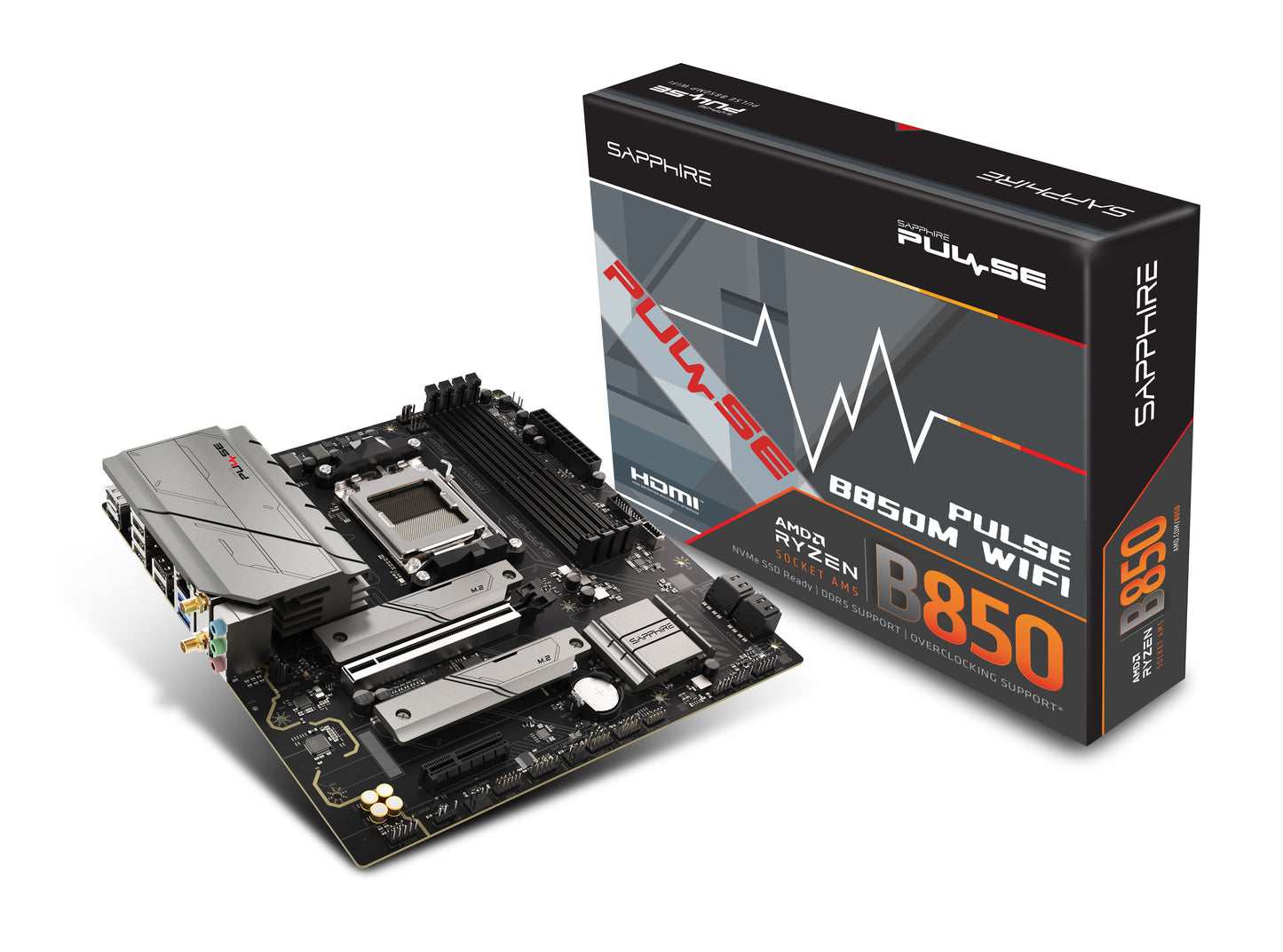 SAPPHIRE AMD B850M AM5 PULSE Ryzen R9/R7/R5