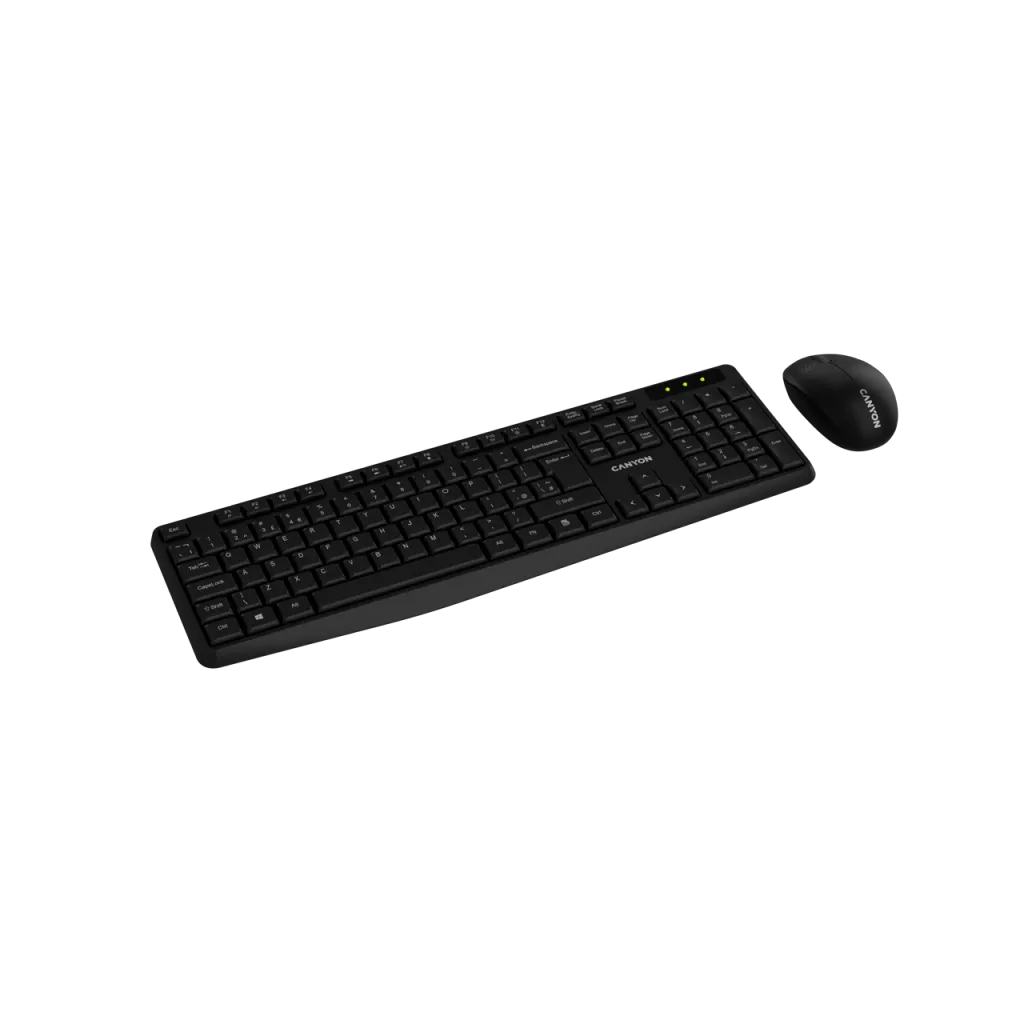 CANYON SET-W01 EN/AD Keyboard+Mouse Wireless Black