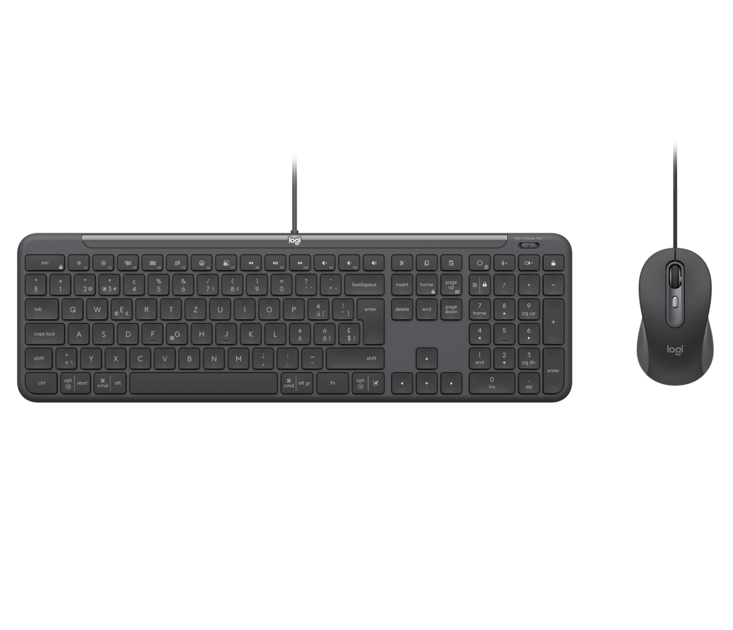 LOGITECH Signature Slim MK620 žičani komplet za poslovnu upotrebu - GRAFIT - US INT'L - USB - N/A - INTNL-973 - USB-C